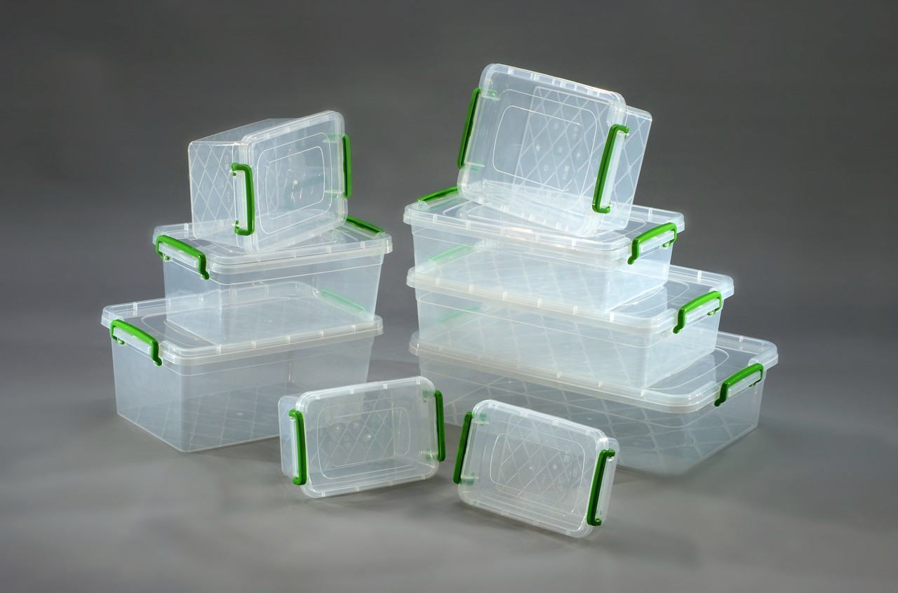 Контейнер із засувками 0.5 л плоский Горизонт 03074GR