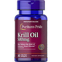 Жирные кислоты Puritan's Pride Krill Oil 500 mg, 30 капсул