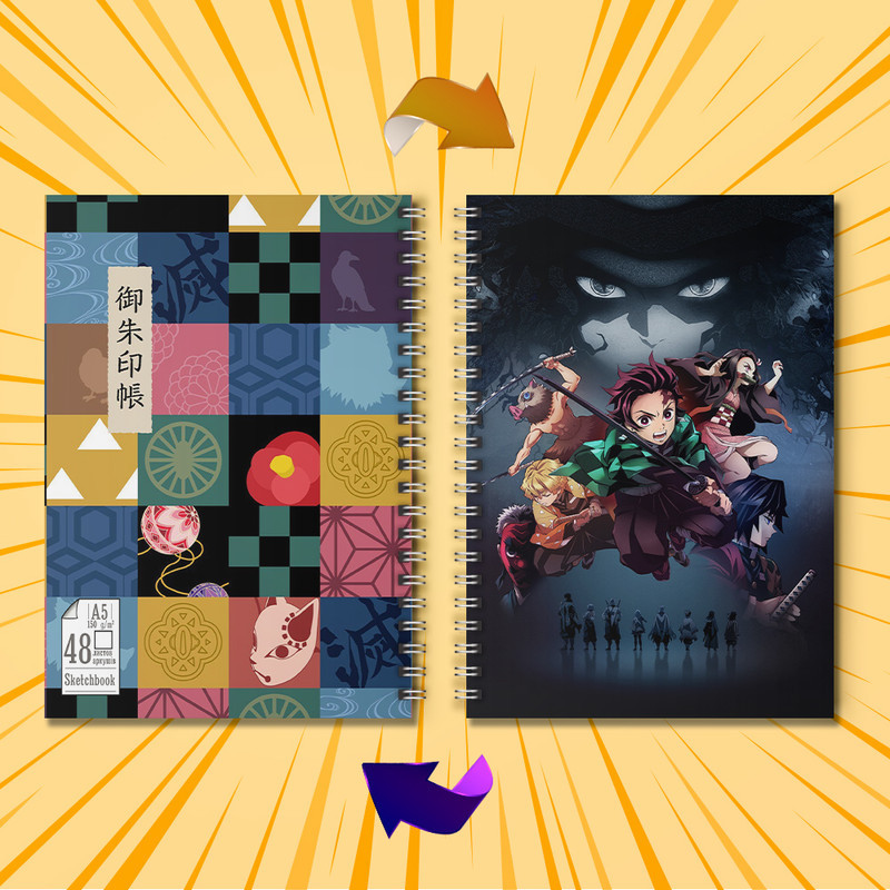 Скетчбук Аниме Kimetsu no Yaiba 005
