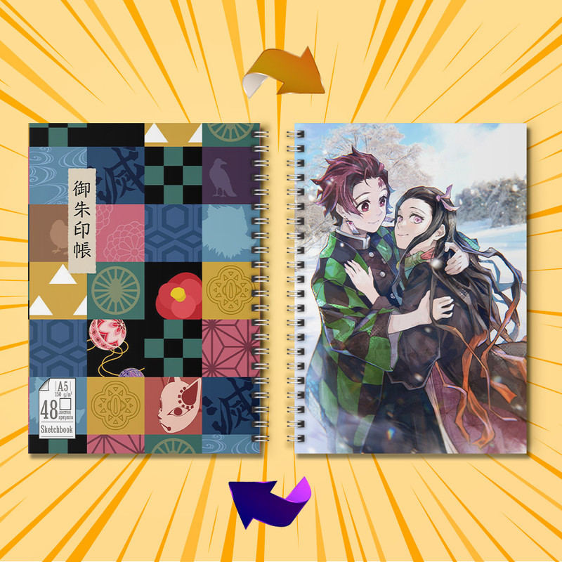 Скетчбук Аниме Kimetsu no Yaiba 012