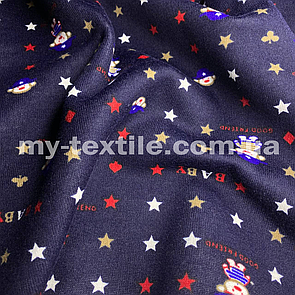 Трикотаж на хутрі 160 см 450 г/м2 DFL-42-2 BABY Нічний синій