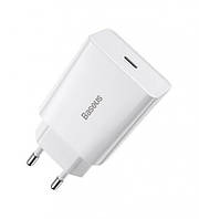 Мережевий зарядний пристрій Baseus Speed Mini Quick Charger 1C 20W EU White (CCFS-SN02)