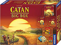 Настольная игра CATAN - Big Box, стартовый набор с КАТАН Игра, включая расширение, игру в кости и 4 сценария