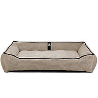Лежак ліжко для собак всіх порід EGO Bosyak Soft 2XL 120x100 Бежевий (лежанка для великих собак від 30 кг)
