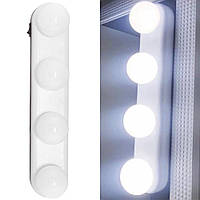 Светодиодная LED лампа-подсветка для зеркала Studio Glow / Беспроводной светильник на присосках