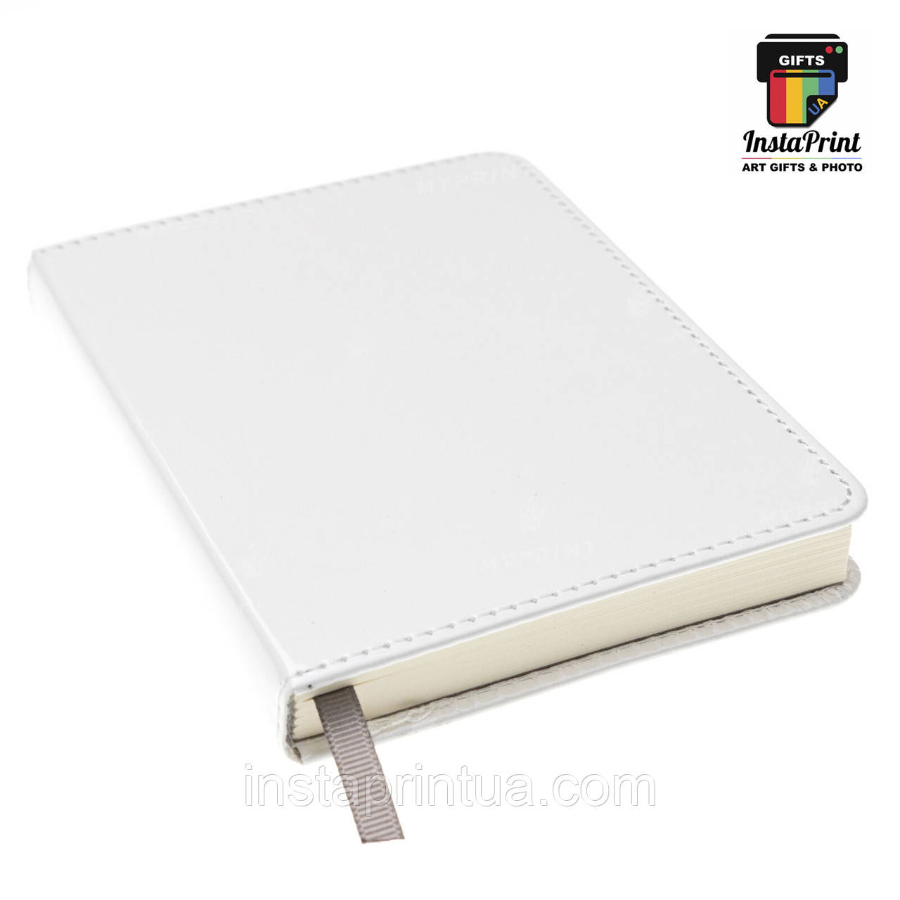 Блокнот з ламінованої еко шкіри А5 21х14,5 см + друк, фото 1