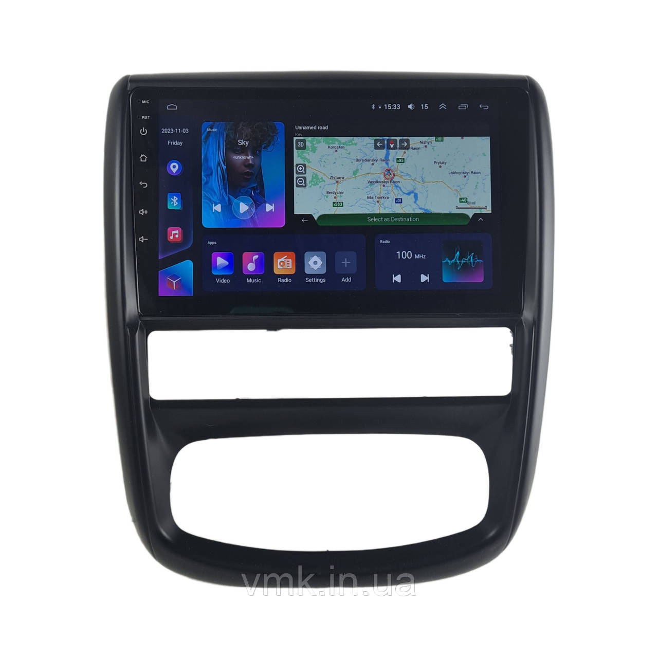 Андроїд Автомагнітола Renault Duster 2010-2015/Nissan Terrano 2014-2020 ТОП платформа 7862 8 ядер 4G DSP CarPlay Android QLED