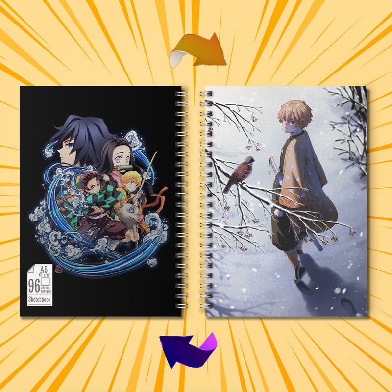 Скетчбук Аніме 96 л Kimetsu no yaiba 13