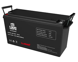 Акумуляторна батарея MUST LiFePO4 LP1500-12200 12 V 200 Ah