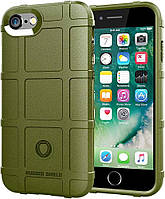 Протиударний чохол бампер Shield для iPhone 7 8 зелений гумовий