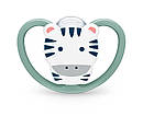 Пустушка ортодонтична  силіконова SPACE , зебра NUK, 18-36 місяців, фото 2