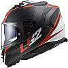 МОТОШОЛОМ ЗАКРИТИЙ LS2 FF800 STORM II NERVE КОЛІР MATT BLACK RED, фото 3