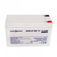 Аккумуляторная батарея LogicPower 12V 7.2AH (LPM-MG 12 - 7.2 AH) AGM мультигель SoVa