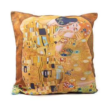 Наволочка декоративна квадратна Клімт "Поцілунок" Centrotex