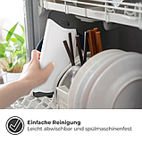 Набір із 4 нековзних обробних дощок, 25x14 см, (чорний/білий), фото 5