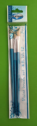 Канц Centrum Набір пензликів 84682 (щетина) 3шт. (No8,10,12) плоский., фото 1