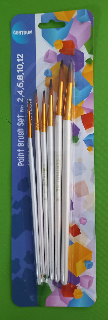 Канц Centrum Набір пензликів 84684 (нейлон) 6шт. (No2,4,6,8,10,12) круглий.