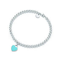 Срібний браслет Tiffany & Co м'ятна серце