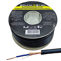 Кабель мікрофонний 1 жила, 25x0.12(64/0.12mm) Cu, діам.-5,8мм, чорний