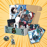Подарунковий бокс Аніме Kimetsu no yaiba 10 предметів (Випадкові зображення)