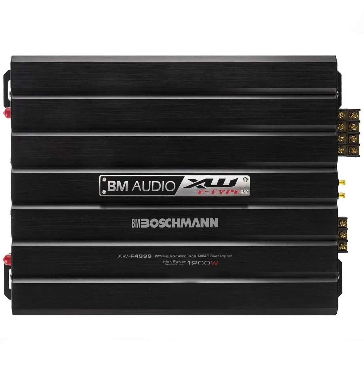 Підсилювач звуку автомобільний 4-х канальний Boschman BM Audio XW-F4399 1700W, фото 1
