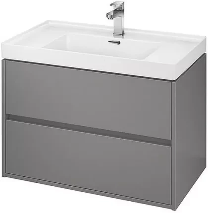 Умивальник з тумбою Cersanit Crea 80 см Grey (S80-1279)