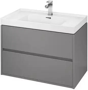 Умивальник з тумбою Cersanit Crea 80 см Grey (S80-1279)