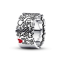 Серебряное кольцо "Любовь и люди" 192222C01