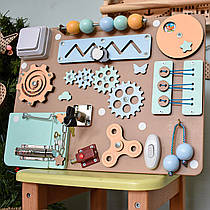 Бізіборд Іграшка Монтессорі, Розвиваюча Дошка, Подарунок для дитини 1 2 3 рік Бізікуб бізіборд Busyboard