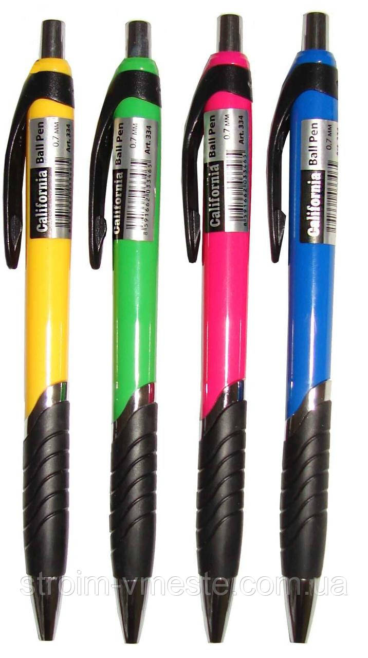 Ручка шарикова синя автоматична для письма та рисування - гладка лінія, фото 1