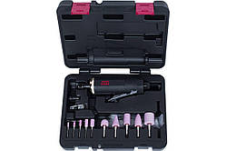 Пневмошліфмашина Mighty Seven пряма  цанга 3 та 6мм 20000об/хв, з набором шарошок