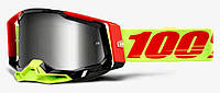 Мотоокуляри 100% RACECRAFT 2 Goggle Wiz - Flash Silver Lens, Mirror Lens
