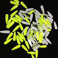 Стразы капли, Neon Yellow, 3х10мм, 1шт