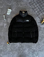 Куртка пуховик ТНФ чёрный теплый мужской