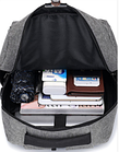 Рюкзак міський 3 в 1 із сумкою й гаманцем сірий | Шкільний ранець | Сумка для підлітка 3 в 1, фото 4