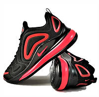 Кроссовки женские Nike Air Max 720 черные с красным с амортизацией (размеры в описании) Видео Обзор