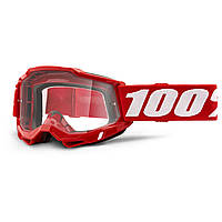 Мотоокуляри 100% ACCURI 2 Goggle Red - Clear Lens