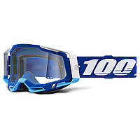 Мотоокуляри 100% RACECRAFT 2 Goggle Blue - Clear Lens