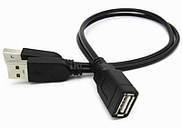USB мама на 2 USB папа - данные и дополнительное питание, 30см