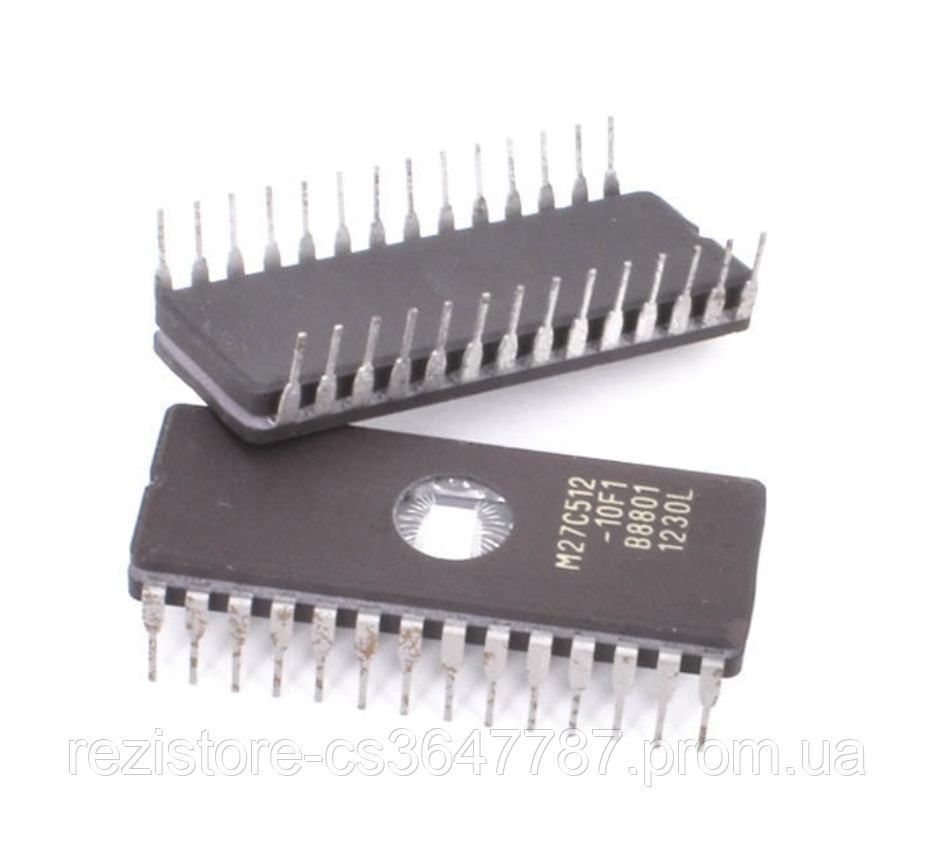 M27C512-10F1, Інтегральна мікросхема пам'яті (EPROM 64kx8) CDIP-28