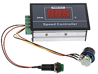 Регулятор оборотов ШИМ 30А, 6-60В в корпусе с дисплеем, выносным регулятором и кнопкой включения