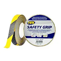 HPX SAFETY GRIP - 25мм х 18м, чорно-жовта самоклеюча стрічка проти ковзання
