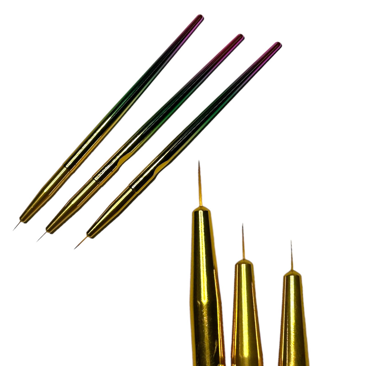 Кисті лайнери для малювання на нігтях Lilly Beaute набір