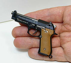 Сувенірний Пістолет Pietro Bereta M92 Black Міні Пістолет (00716)