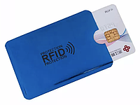 NFC защитный чехол для предотвращения кражи данных кредитной карты - синий