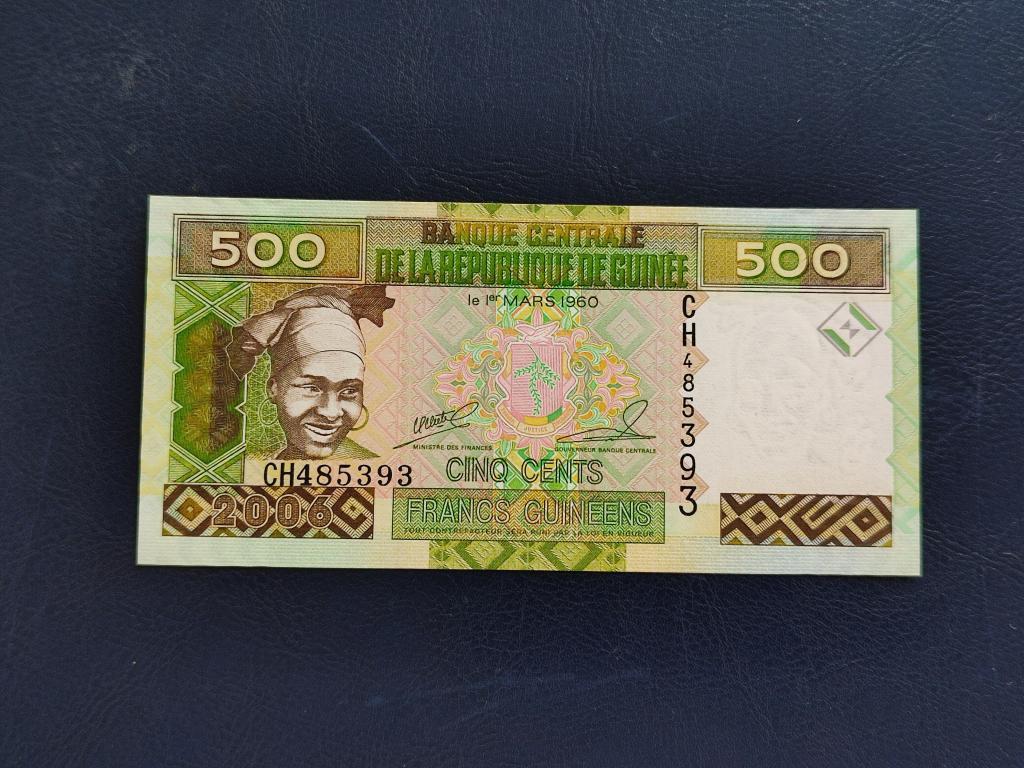 Гвінея 500 франків 2006 № 1064