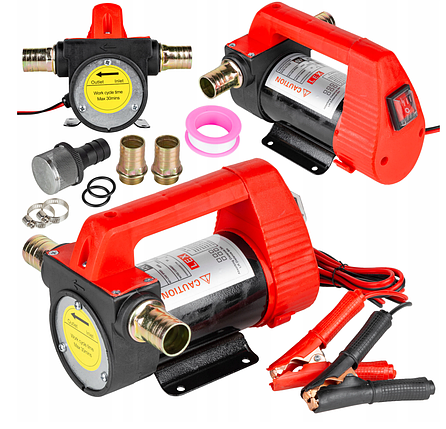 Насос для перекачування дизельа та рідких олій 12V LEX LXPD12, фото 1