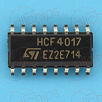 Счетчик десятичный STM HCF4017M013TR SOP16