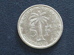 Бельгийское Конго 5 франков 1956 № 1227 AAA