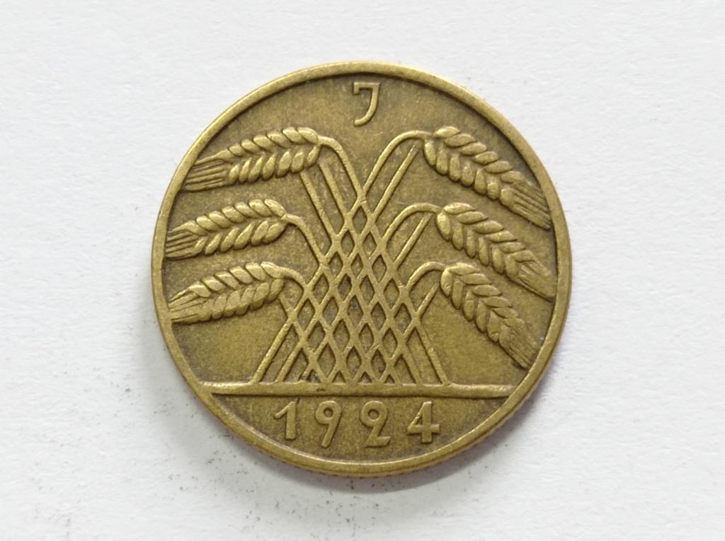Німеччина 10 пфенінгів 1924 J